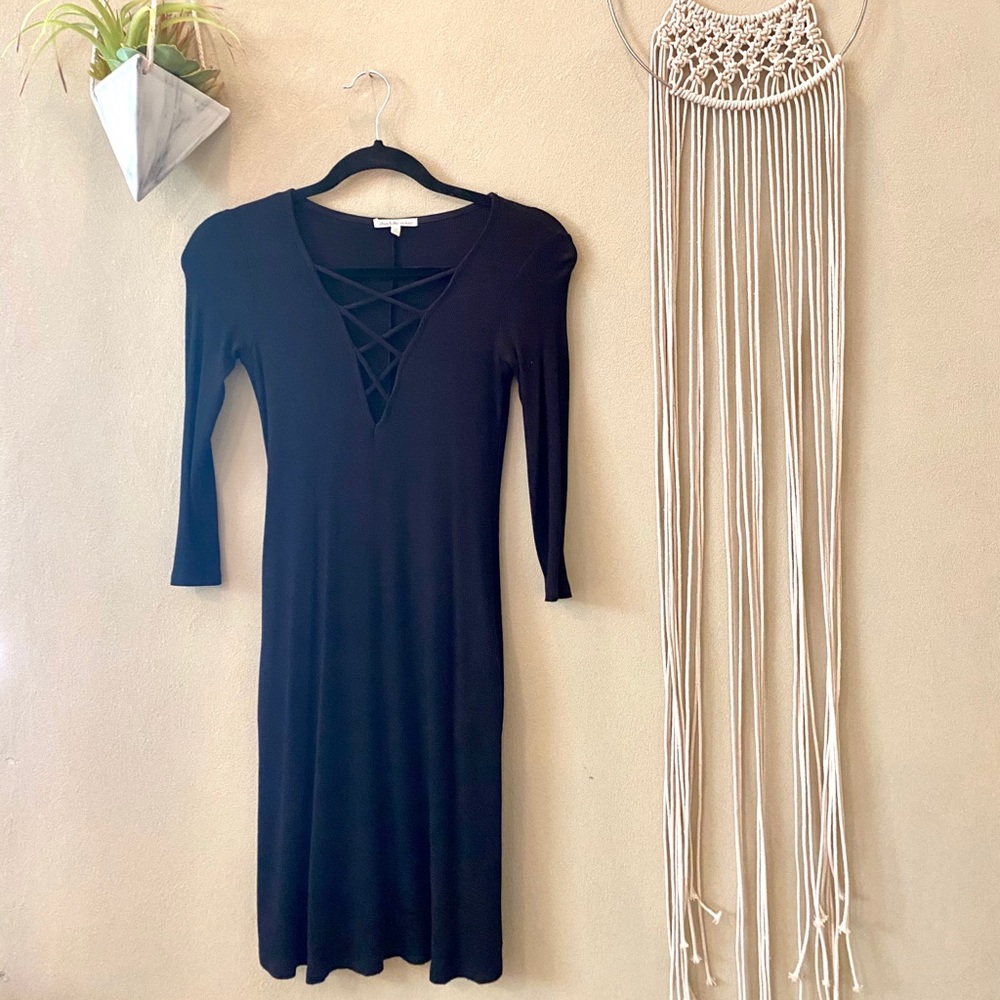 Black dress.